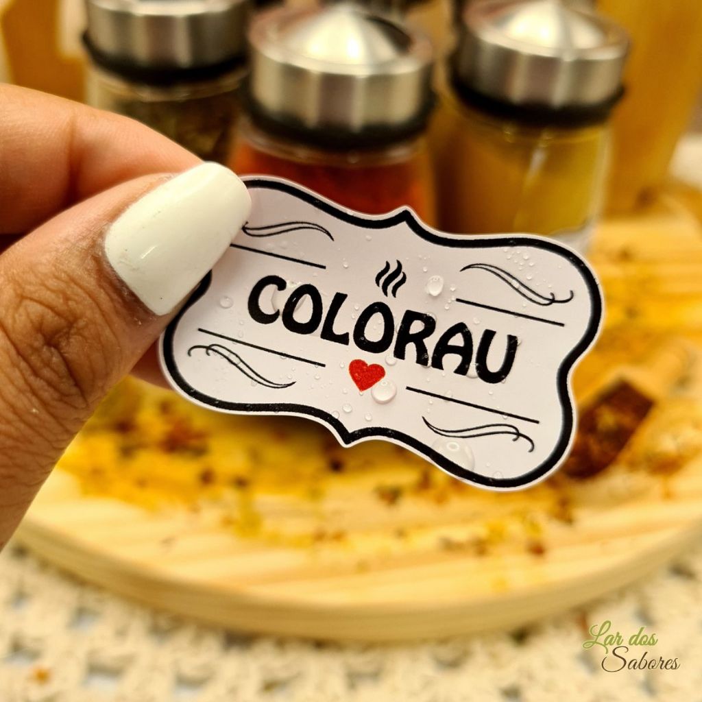 Etiqueta Adesiva para Temperos Mantimentos 5x3cm Kit 50 Unidades Á Prova D'água Etiquetas Premium em Oferta na Shopee