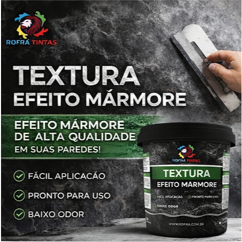 Massa Efeito Mármore Pronta Uso 3,6L – Acabamento Refinado, Fácil Aplicação e Toque de Luxo