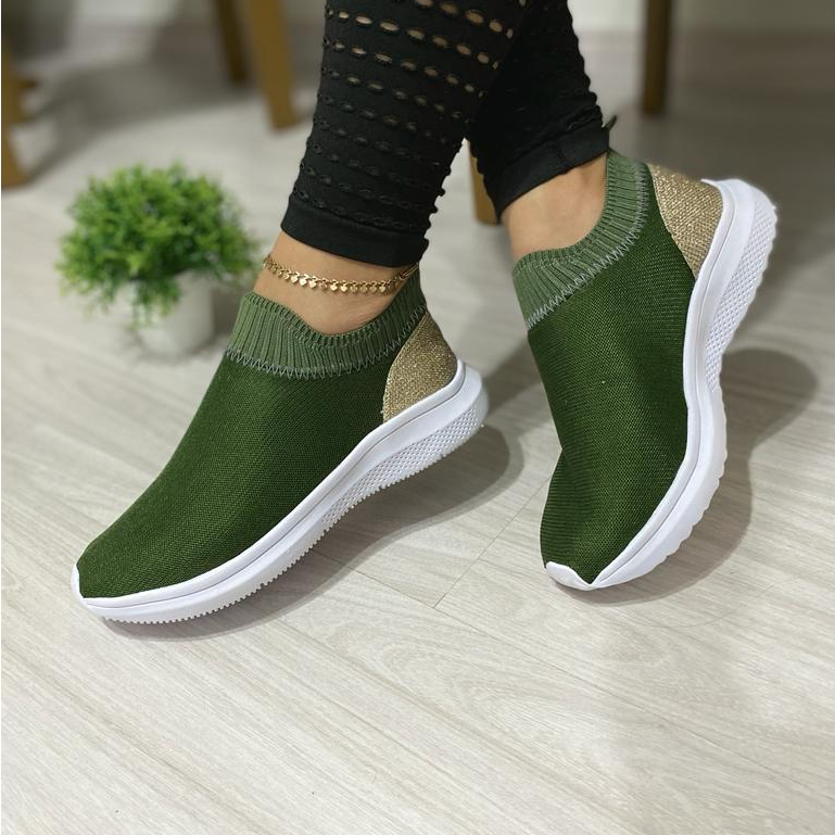 Tênis Feminino Academia Caminhada - Tenis Feminino Casual Antiderrapante Respiravel