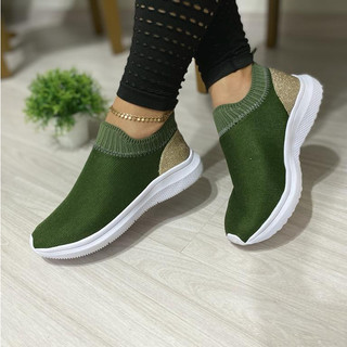 Tênis Feminino Academia Caminhada - Tenis Feminino Casual Antiderrapante Respiravel
