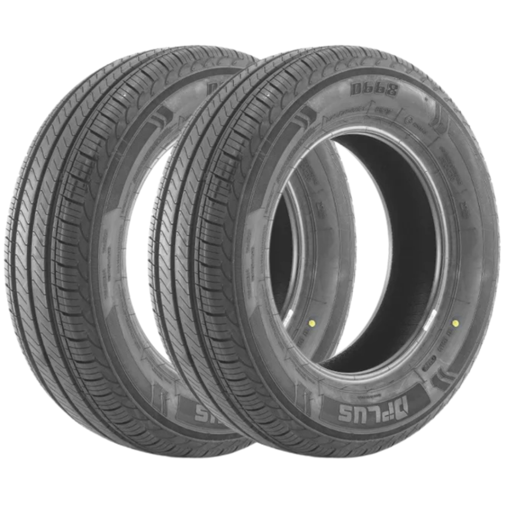 Kit 2 Pneus 175/70 R13 DPlus D668 82T Aro 13 Novos