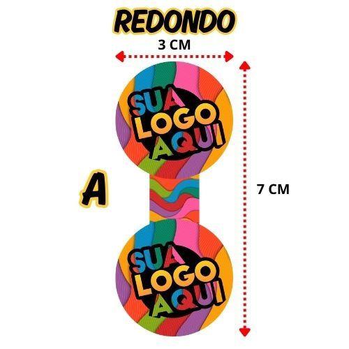 120 Etiquetas Adesivas Lacre Personalizadas Fecha Sacola para Embalagens 3x7cm e 4x9cm em Oferta na Shopee
