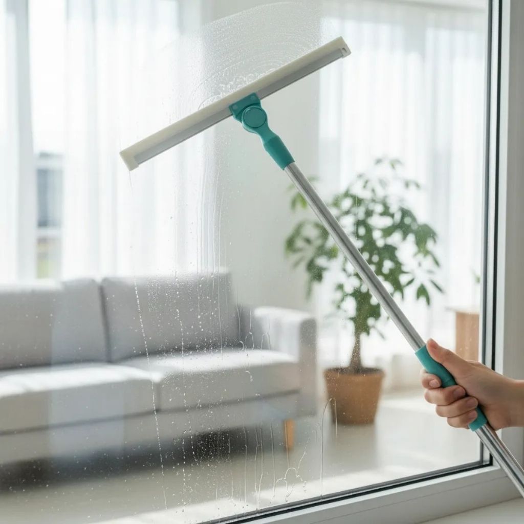 Rodo de Silicone para Limpeza 100x50cm Cabo em Aço Inox Flexível Ajustável Piso Molhado em Oferta na Shopee