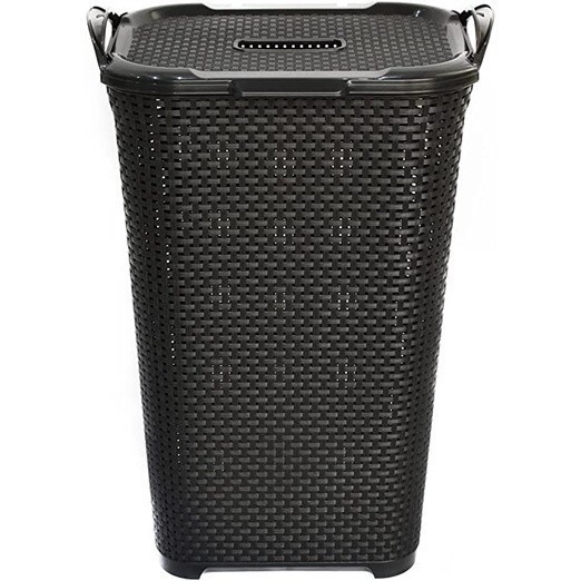 Cesto Rattan 50Lts com Tampa