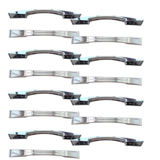 Kit 15 Puxadores de  Encaixe Colormaq Cromado Compatível com Cozinha Itatiaia em Oferta na Shopee