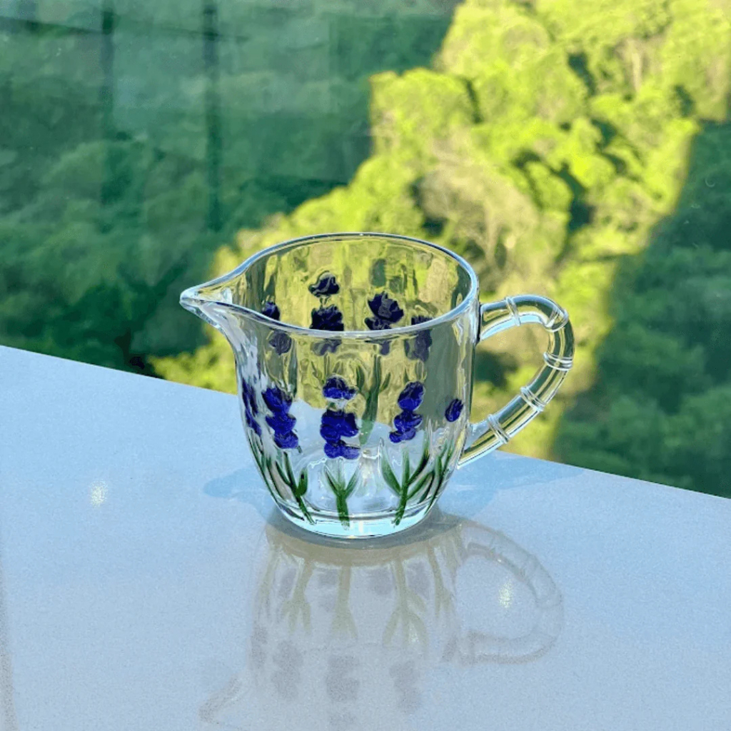 Leiteira de Cristal Lavanda 240ml Compacta e Refinada em Oferta na Shopee