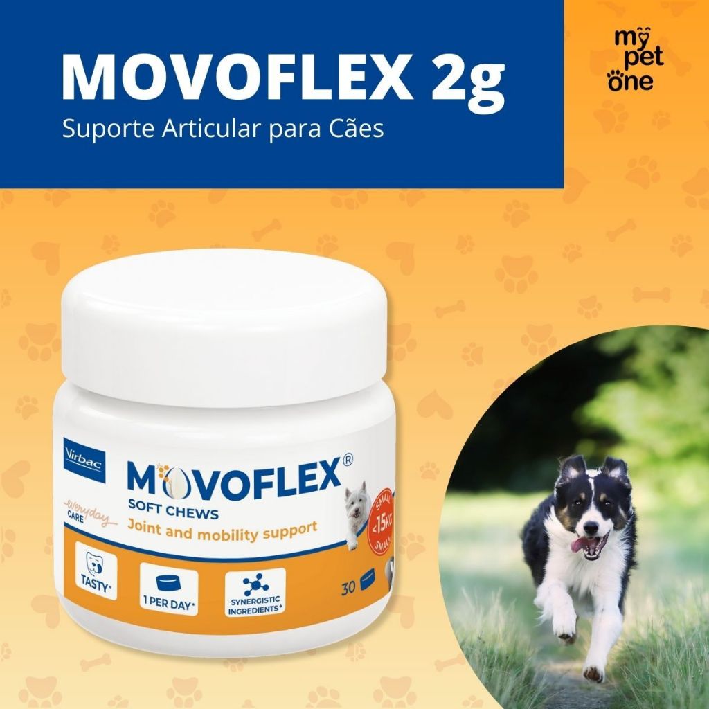 Movoflex 2g Suplemento Articular Cães Porte Pequeno - Virbac