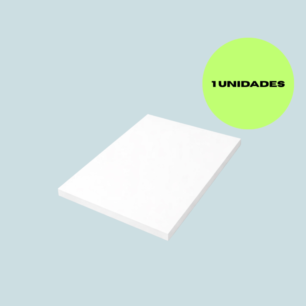 Chapa Branco 110 x 30 MDF 15mm com Bordas Fitadas Placa para Prateleira, Tampo de Mesa e Painel