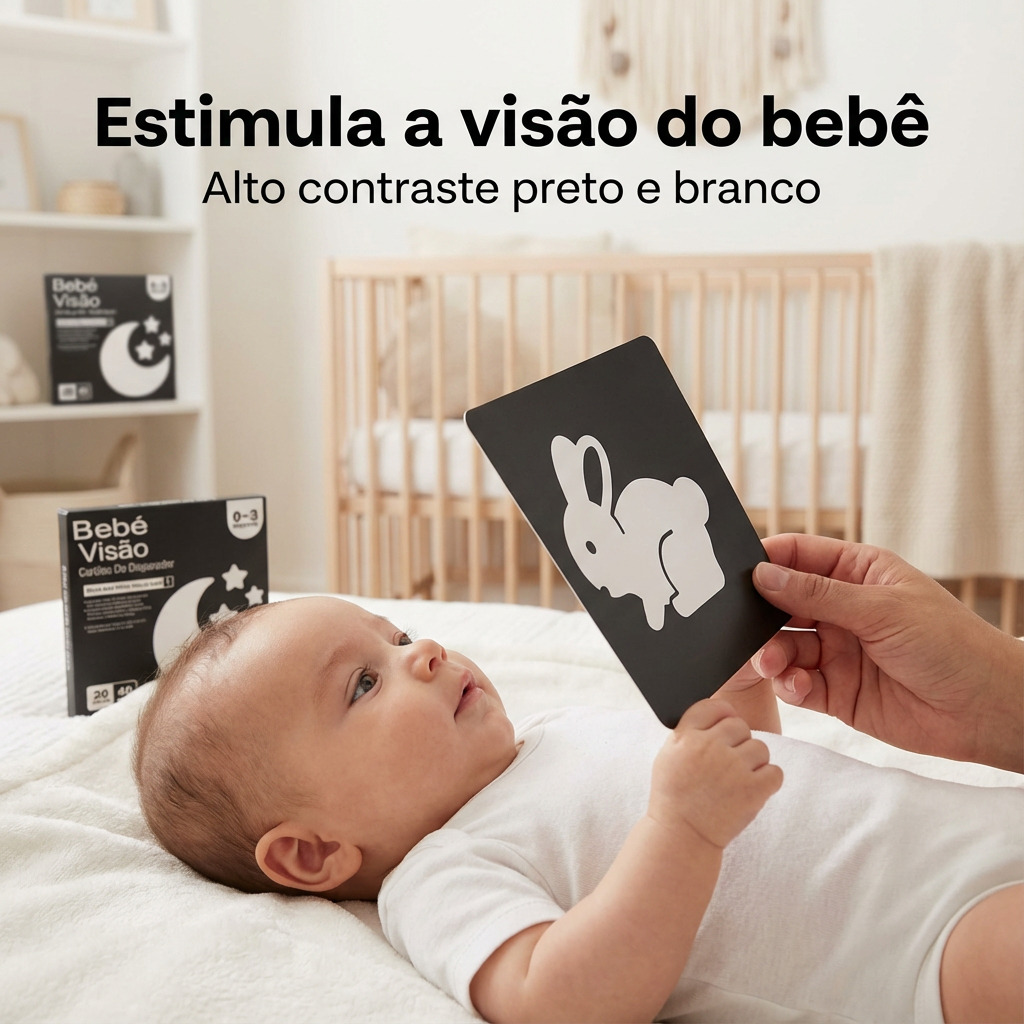 Cartas Alto Contraste Cartôes Montessori Imagens Para Bebes 0 a 12 Meses Atividade Educativa Brinquedo Infantil Estimula em Oferta na Shopee
