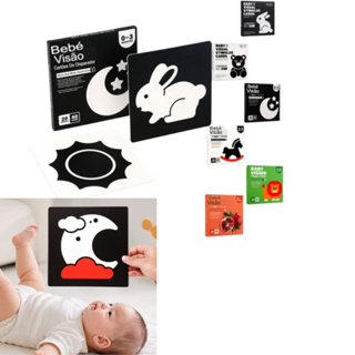 Cartas Alto Contraste Cartôes Montessori Imagens Para Bebes 0 a 12 Meses Atividade Educativa Brinquedo Infantil Estimula em Oferta na Shopee