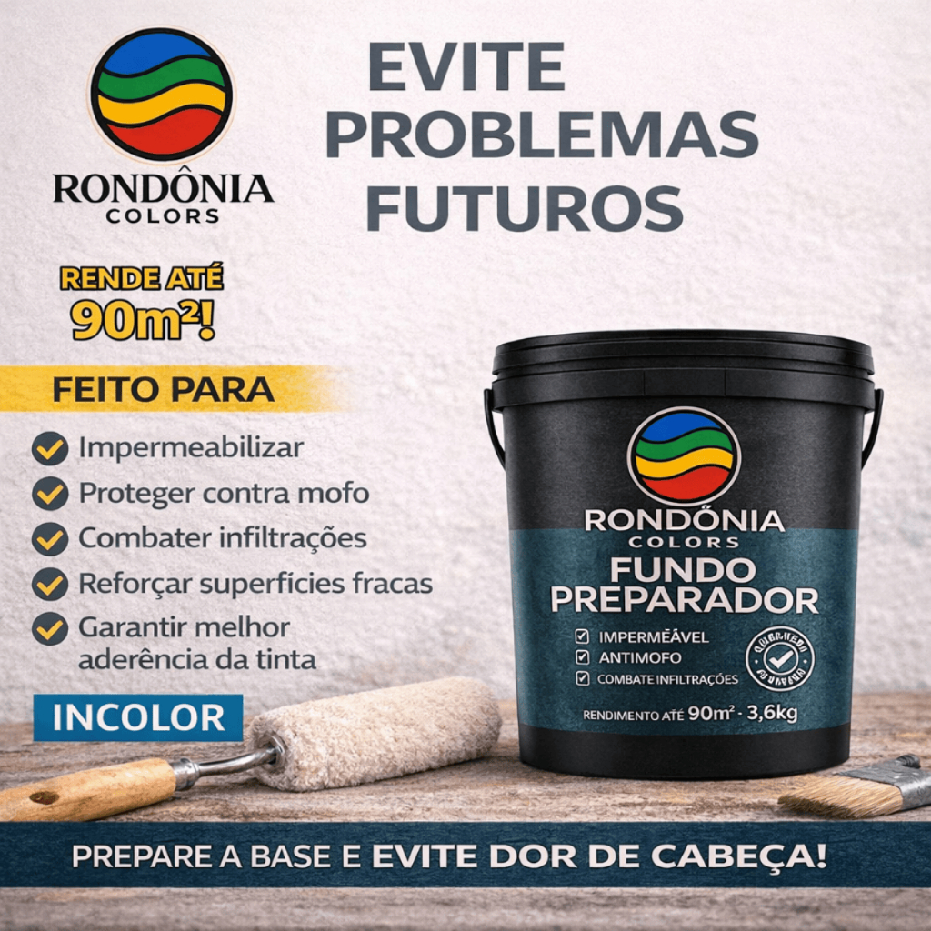Fundo Preparador Tintas Parede Acrílica Anti-Mofo Descascamento Incolor Sem Cheiro 3,6L Pintura em Oferta na Shopee