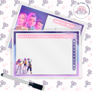 15 Kits Lembrancinhas Lousa Mágica Tema  Banda Huntrix e Saja Boys - Pronto para o Envio em Oferta na Shopee