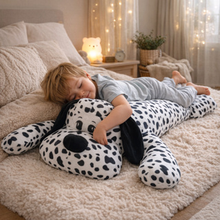 Cachorro Dálmata Gigante 1,10m Para Dormir Abraçado Xuxão Super Macio Com Zíper em Oferta na Shopee