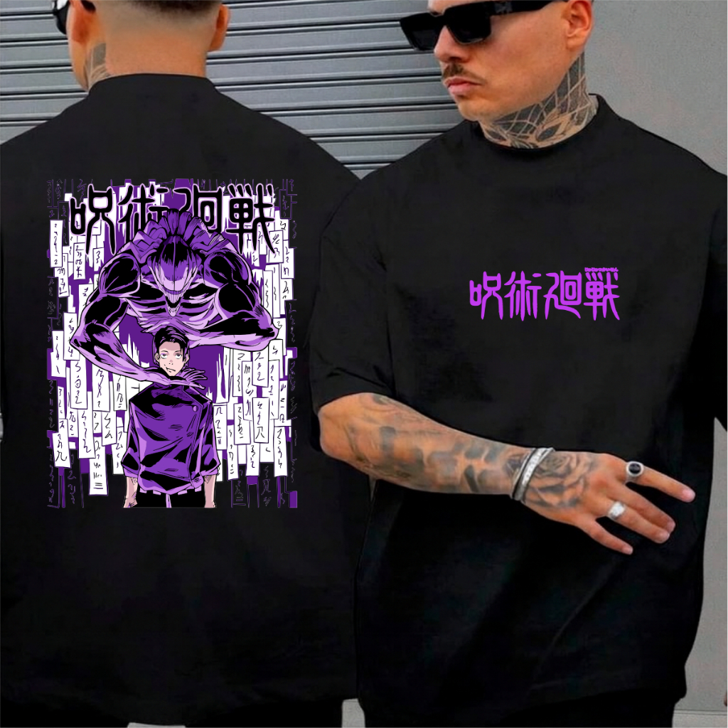 Camiseta Oversized  Streetwear Anime Jujutsu  YUTA OKKOYSU Kaisen JAP / Academia / Casual