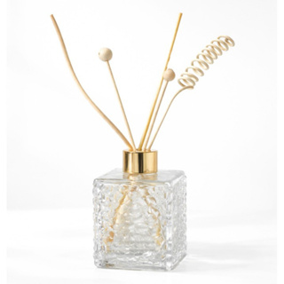 Difusor Decorativo de Aromas Varetas 200ml Vidro Texturizado Luxo com Tampa em Oferta na Shopee