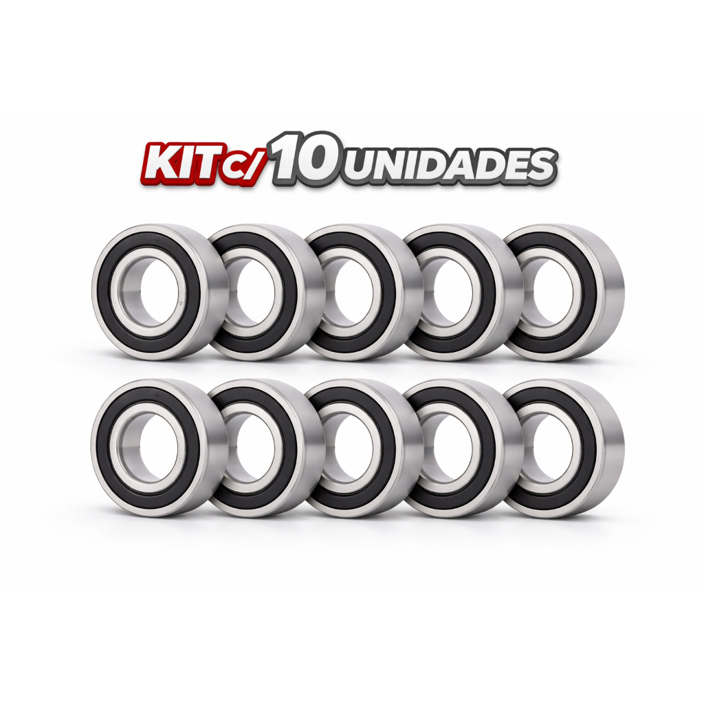 Kit 10 Rolamentos 608 2RS GBR/GTOP 8x22x7mm Vedado 10 Unidades em Oferta na Shopee