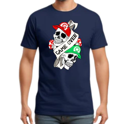 Camisa Masculino Premium “GAME OVER” Algodão Fio 30.1 Moda Geek Street