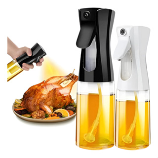 Kit 2 Spray Borrifador Azeite Óleo Vinagre Galheteiro 200ml Cor Preto e branco em Oferta na Shopee