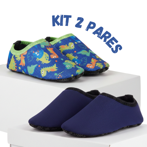 Kit 2 Pares Sapatinho Calce Fácil Meia Sapatilha Antiderrapante Dia a Dia