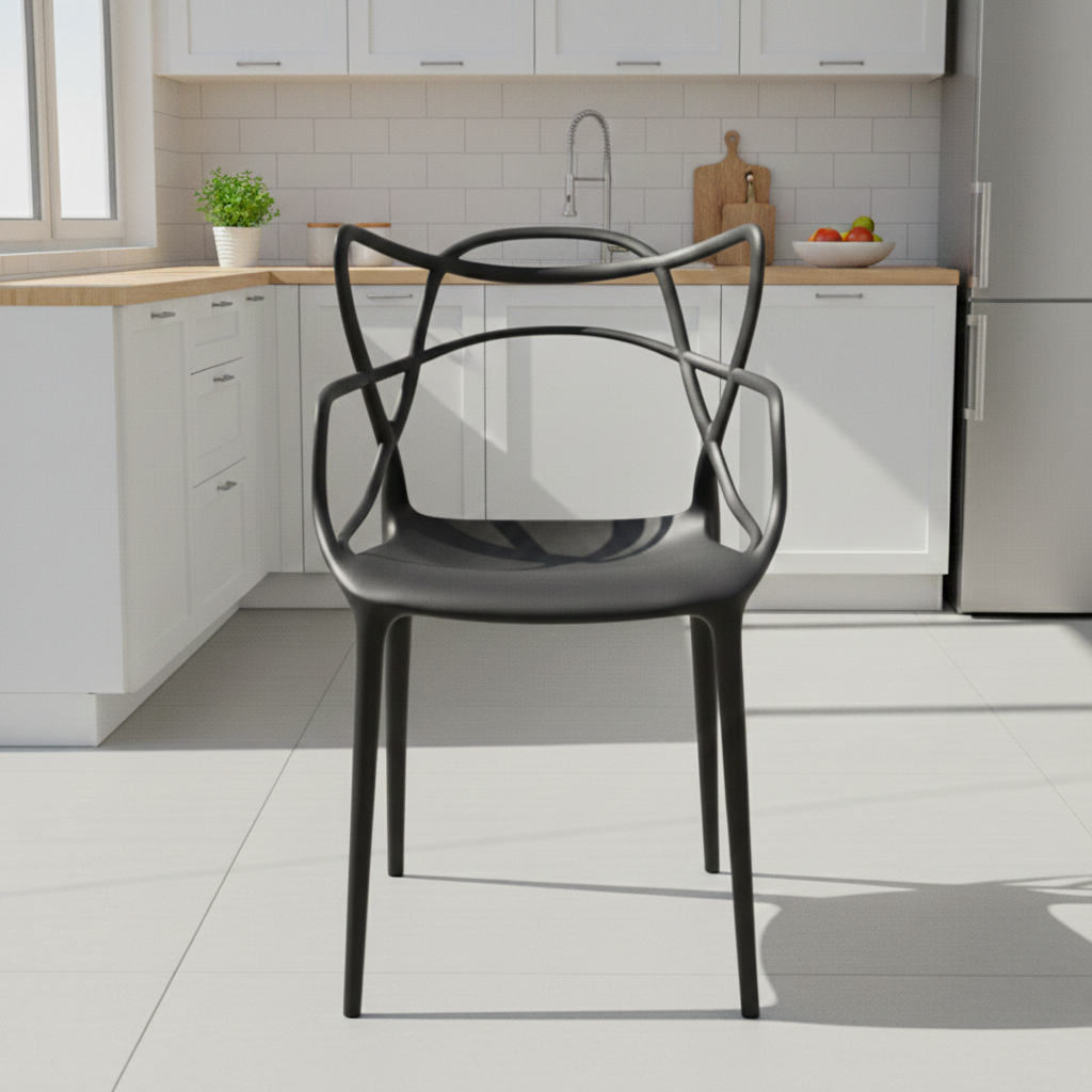 Cadeira Allegra Empilhável Cozinha Sala Jantar Master Premium Reforçada Suporta 120 kg em Oferta na Shopee