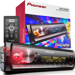Radio Pioneer MVH-X3000BT Aparelho MP3 Player Auto Som Automotivo Bluetooth Usb Auxiliar P2 FM AM