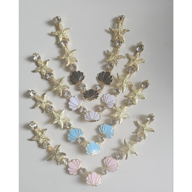 Cabedal Similar Luxo Com Piercing- Tema Marinho em Oferta na Shopee