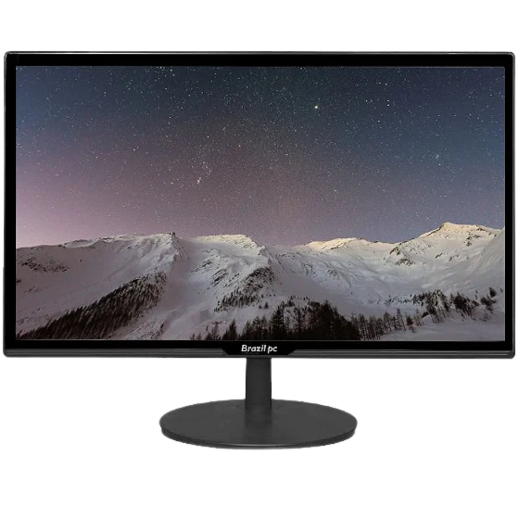 Monitor LED 21.5" BrazilPC Widescreen Full HD Preto Bivolt Ideal Trabalho Estudos e Home Office — R$ 310,42 em Shopee, 28% OFF
