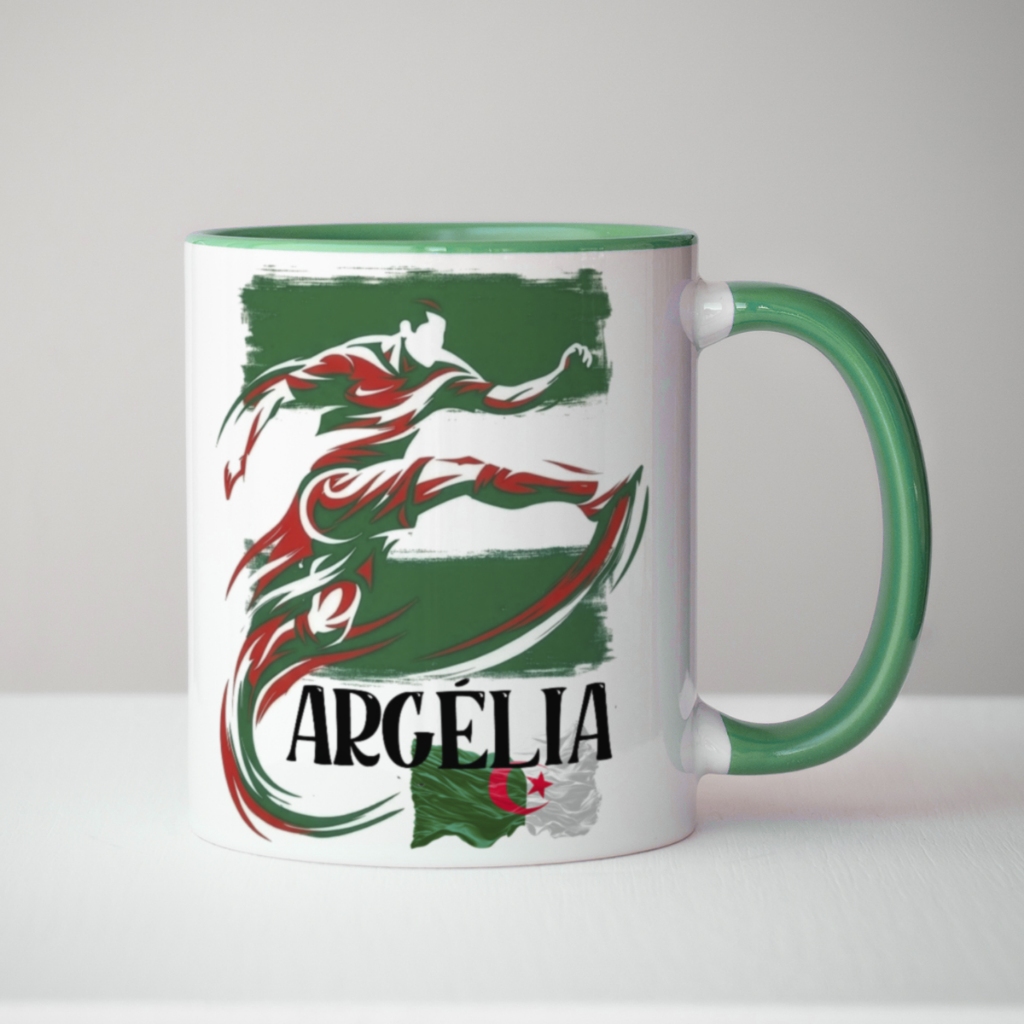 Caneca xicara copa Futebol Football País Argélia 26