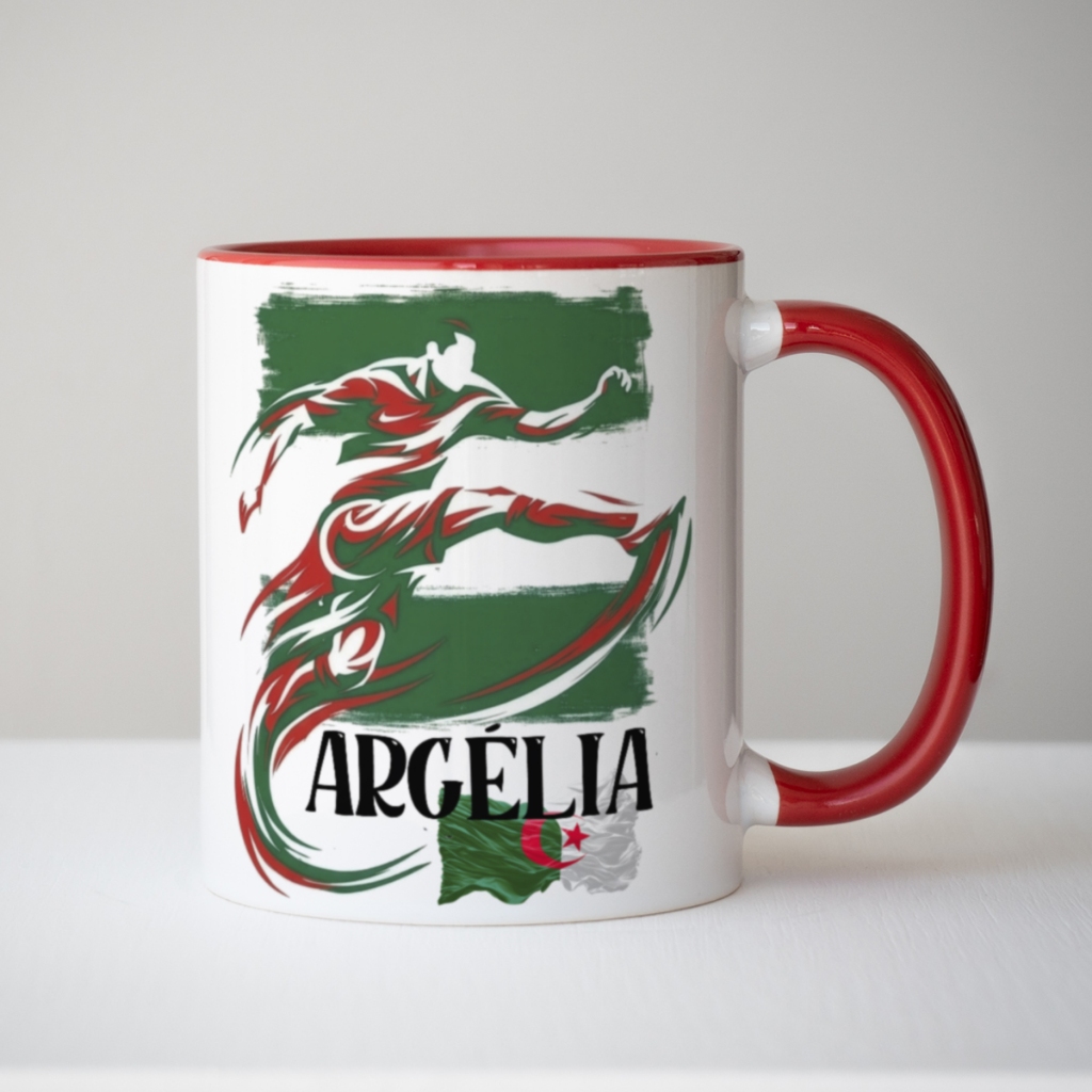 Caneca xicara copa Futebol Football País Argélia 26b