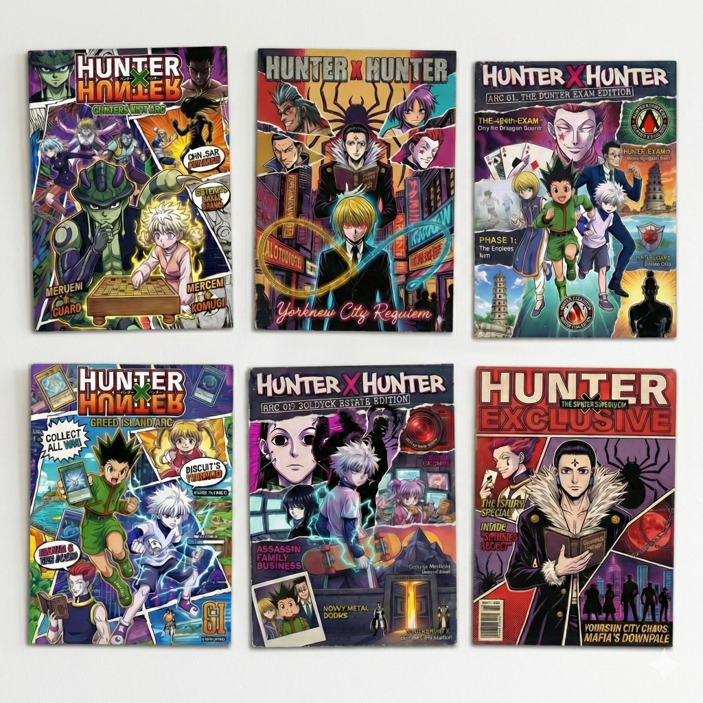 Poster Anime Hunter X Hunter Adesivo Tamanho A4 20x28 Várias Opções