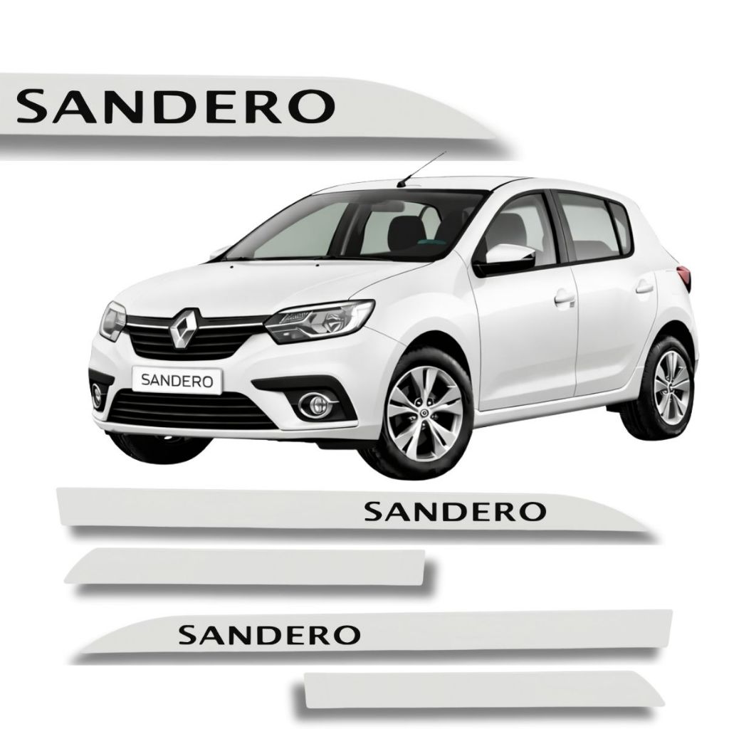 Friso Porta Renault Sandero Original Branco Glacier 2010 à 2024