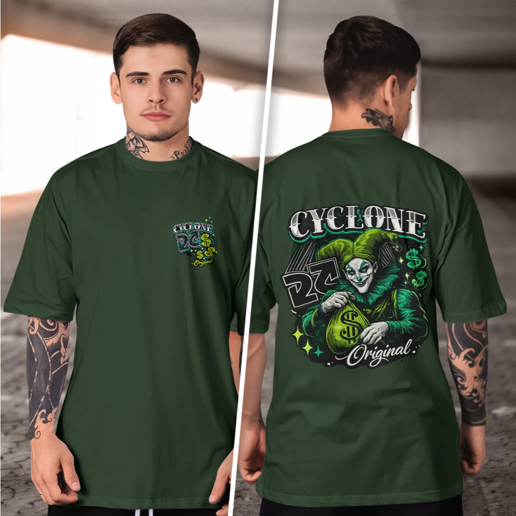 Camiseta Cyclone Coringa Money 100% Algodão Premium moda 2026