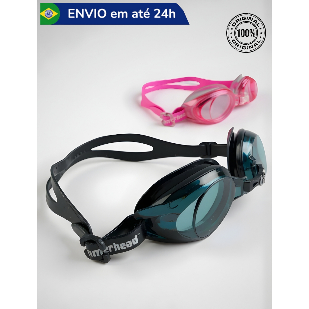 Óculos Natação Hammerhead Profissional Campeonato Treino Piscina Praia - Masculino Feminino Adulto