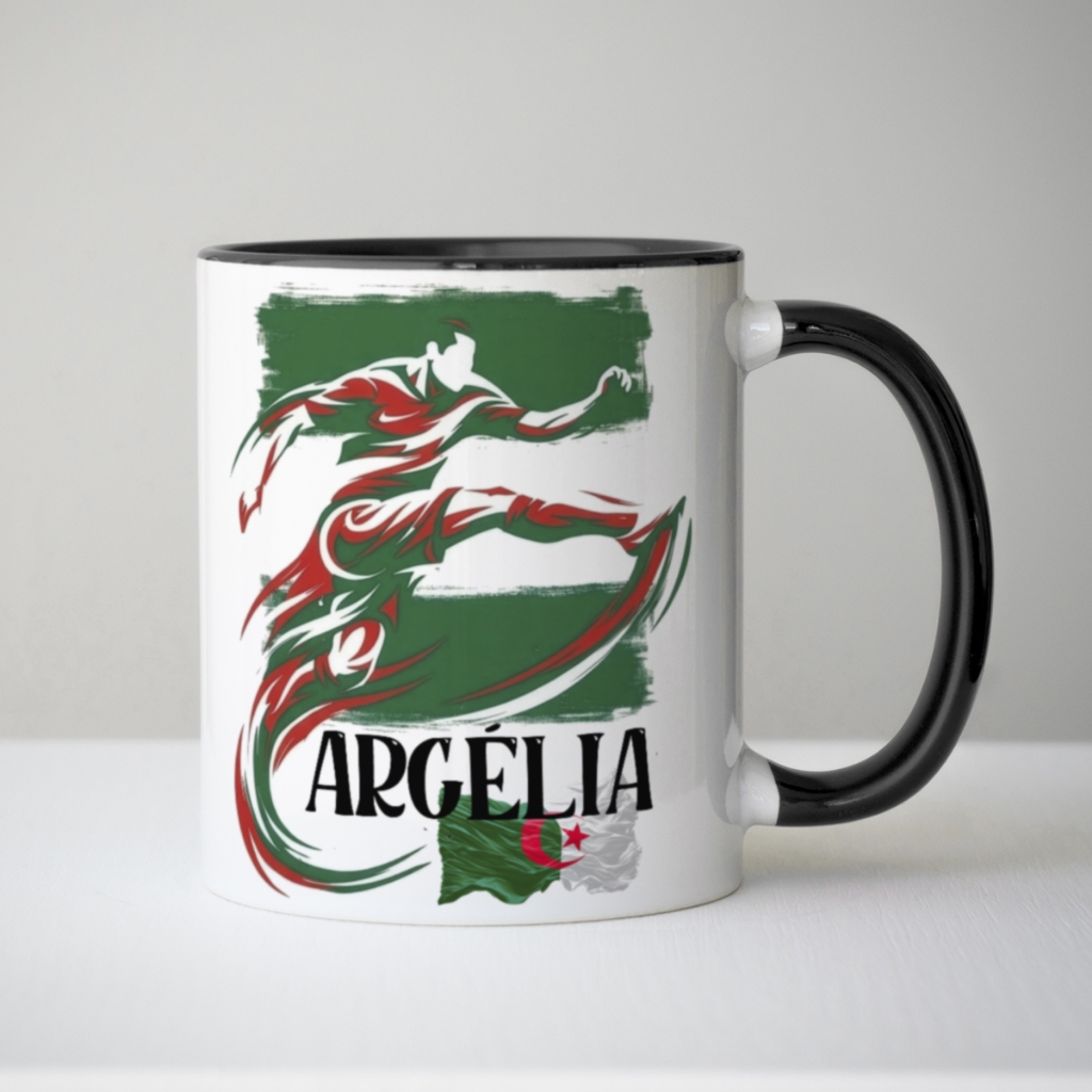 Caneca xicara copa Futebol Football País Argélia 26c
