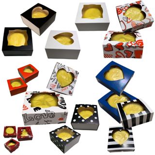 100 Caixas 8x8x3 Basculante Visor Vazado ou Sem Visor Para Sabonete,Presente,Aniversário,Das Mães,Namorado,Natal,Páscoa em Oferta na Shopee