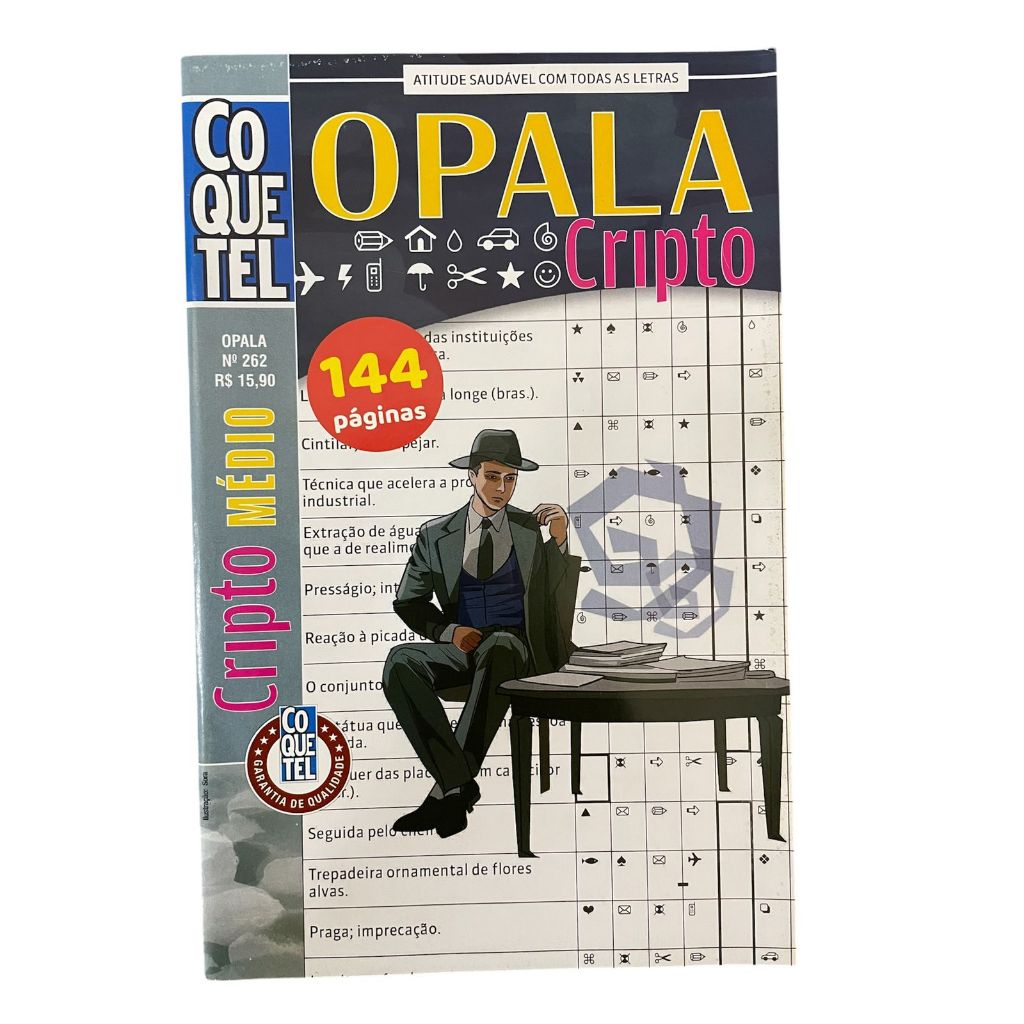 Livro Coquetel Opala Cripto - Nível Médio : N° 262 ( Novo)