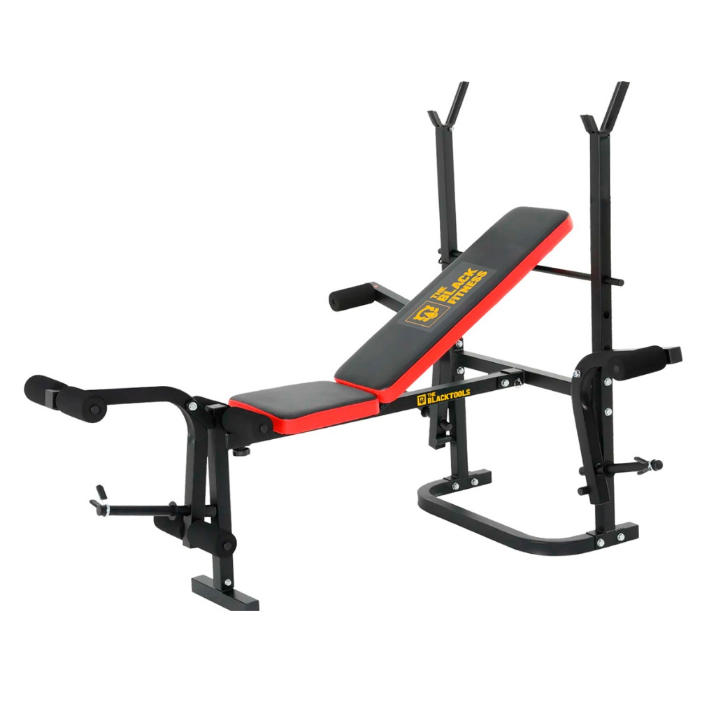 Banco Supino Musculação Academia Residencial Multi Posições The Black Tools em Oferta na Shopee