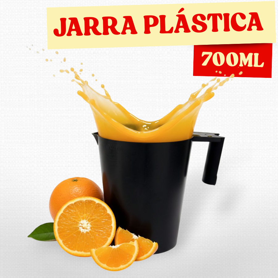 Jarra de plástico 700ml com alça em Oferta na Shopee