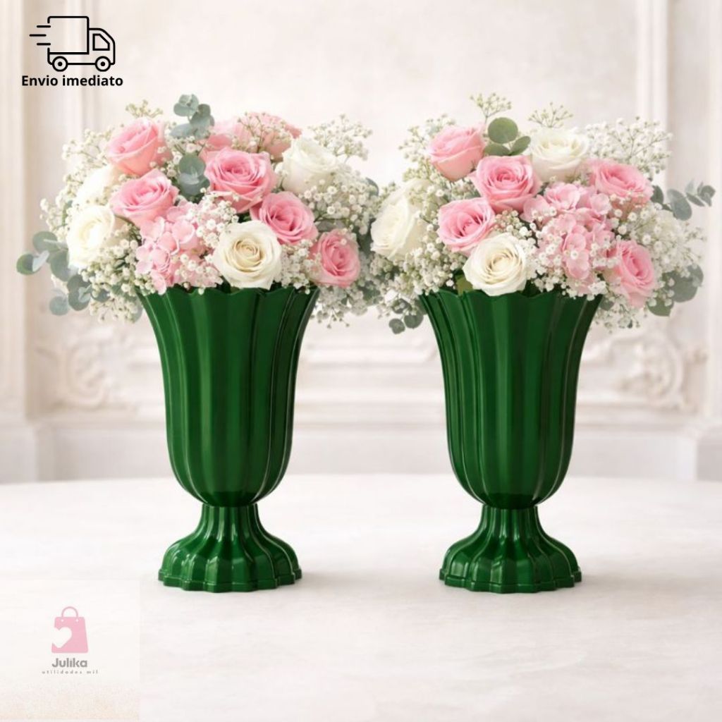 Kit com 2 Vasos Popi Para Decoração Festas Material Resistente Reutilizável em Oferta na Shopee