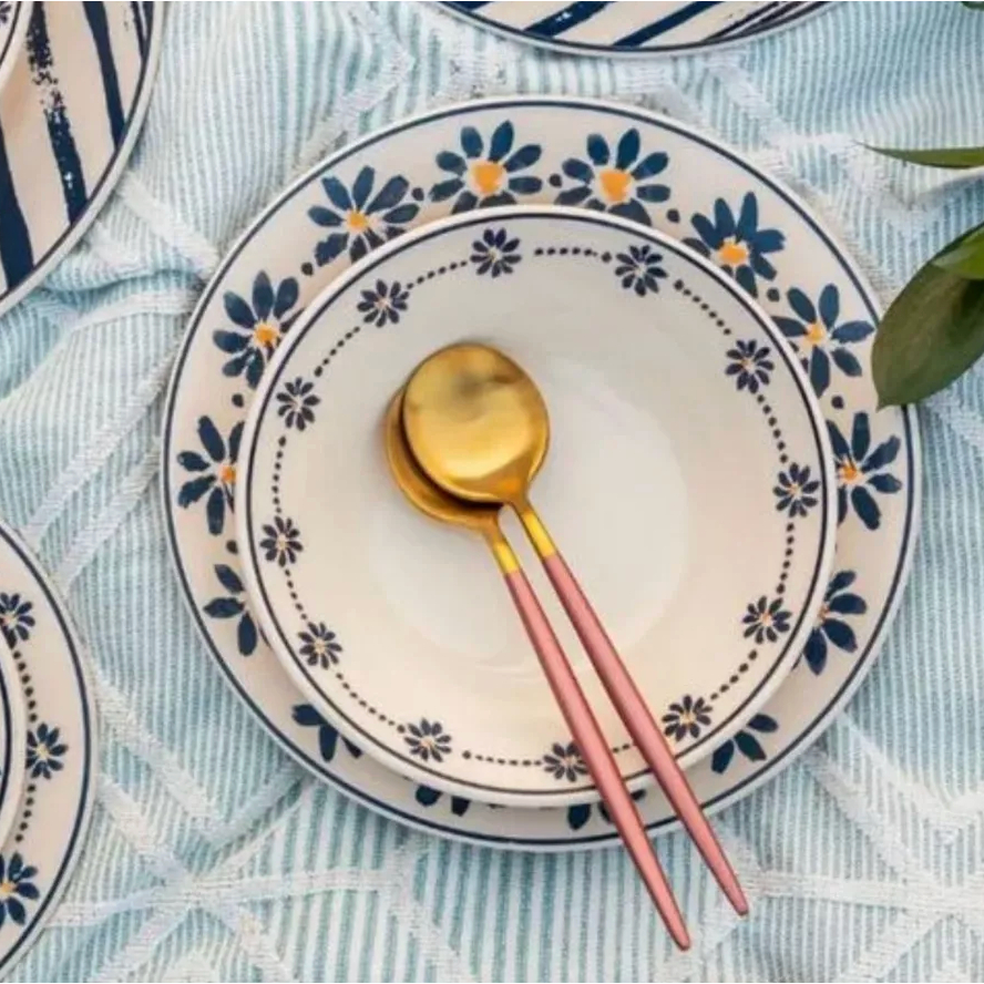 Conjunto de 04 Tigelas 500ml Ceramica Oxford Margarida