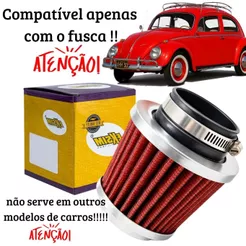 Filtro De Ar Esportivo Lavável P/ Fusca