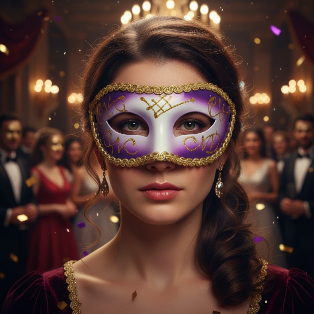 Mascara Veneza C/ Glitter - Unidade