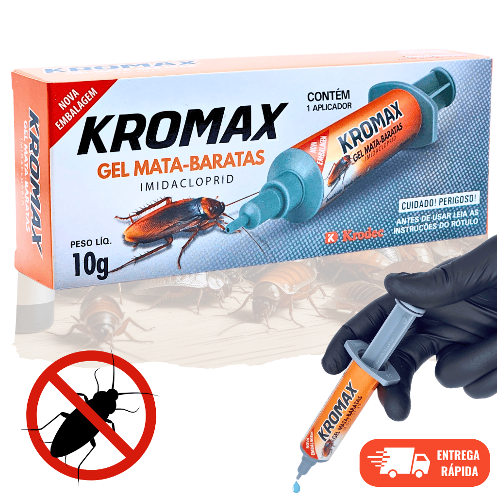 Gel Veneno Para Barata Poderoso Remédio Barata Francesinha Inseticida Kromax 10g em Oferta na Shopee