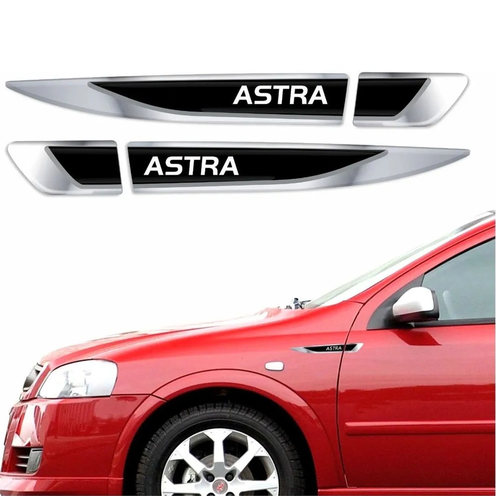 Par Emblema Lateral Astra Todos Resinado Adesivo Paralama