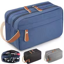 Necessaire Unissex Viagem Executiva Eco Couro Higiene Pessoal