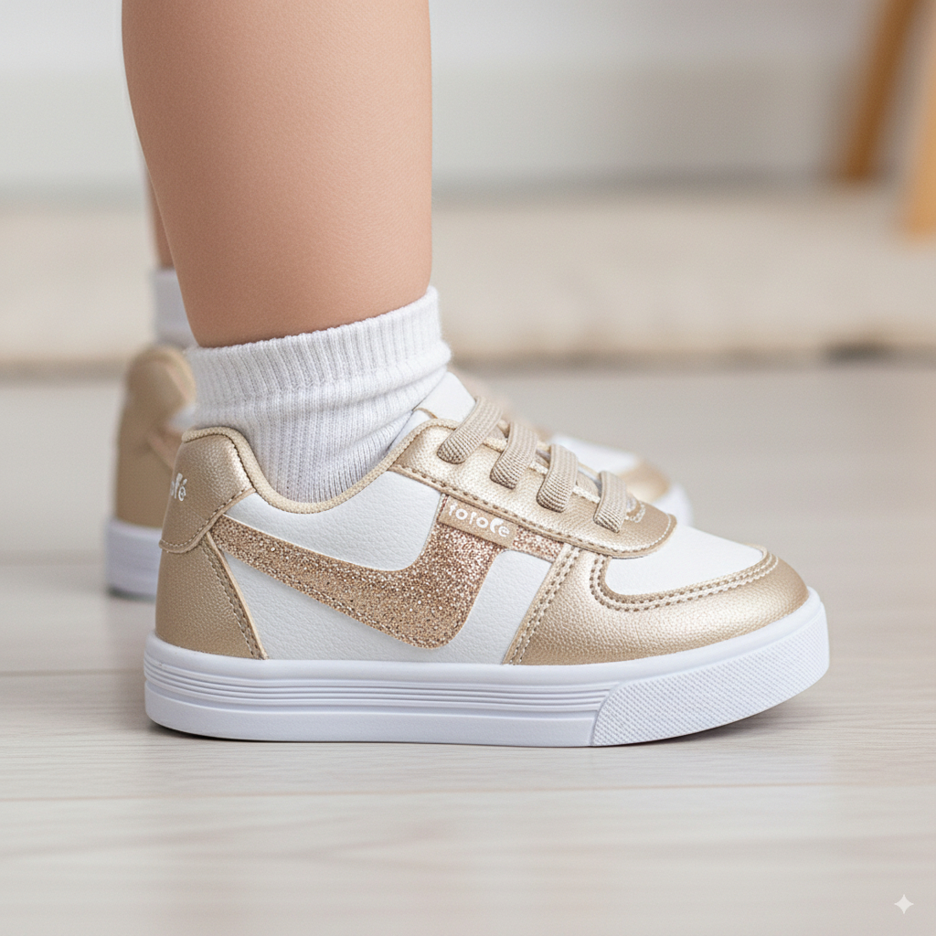 Tênis Infantil Menina Casual Confortável Brilho Glitter Escolar Dia a Dia Blogueirinha - 18 ao 24 em Oferta na Shopee