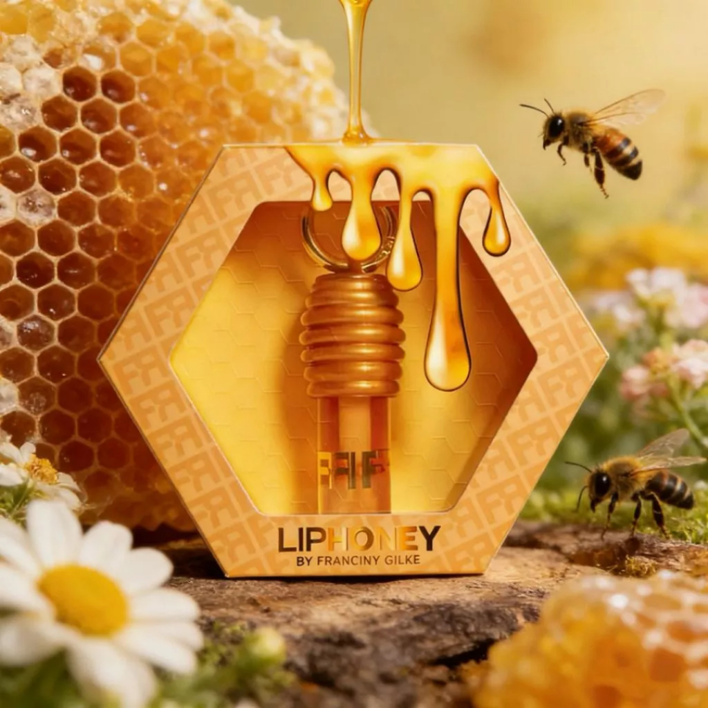 Brilho Labial Gloss Hidratante Aroma De Mel 5g (Franciny Ehlke Gloss Liphoney) ENVIO IMEDIATO