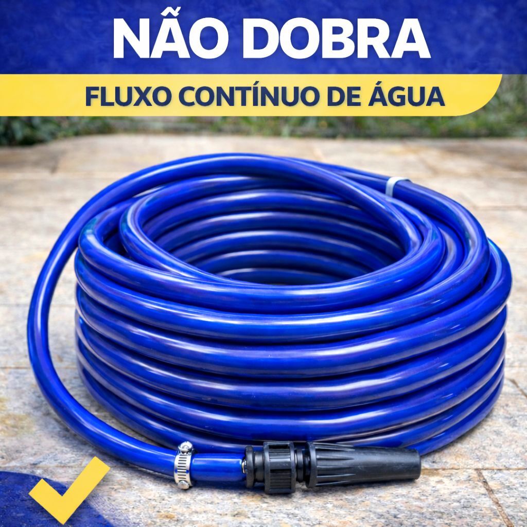 Mangueira de Jardim Reforçada - 50 Metros - Premium em Oferta na Shopee