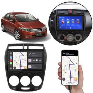 Kit Central Multimídia MP5 Honda City 2009 a 2014 Tela 9" + Moldura Ar Digital/Analógico + Câmera de Ré em Oferta na Shopee