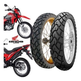 Par Pneu 110/90-17 + 90/90-19 Bros125/150/160 (traseiro e dianteiro) em Oferta na Shopee